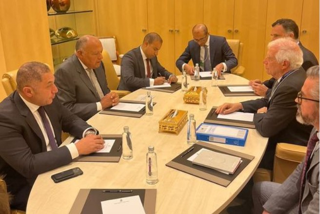 وزير الخارجية يؤكد أهمية التحرك الدولي لمنع عملية عسكرية إسرائيلية في رفح 